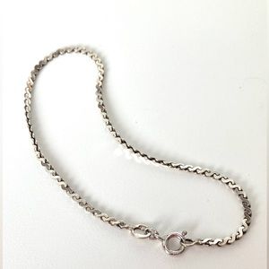 Elegant Sterling Silver Chain Bracelet